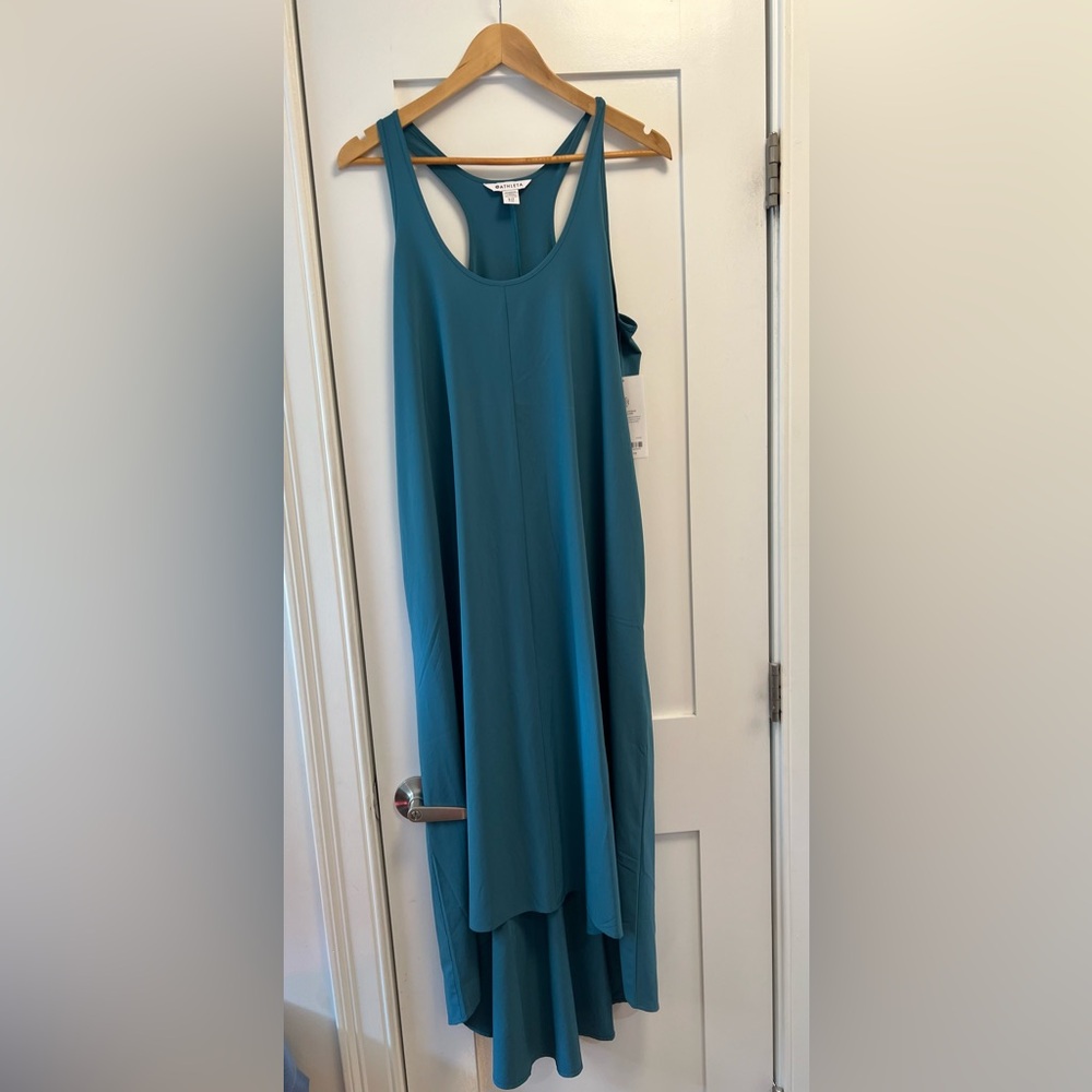 Athleta Presidio Dress // turquoise green blue Blue